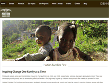 Tablet Screenshot of haitianfamiliesfirst.org